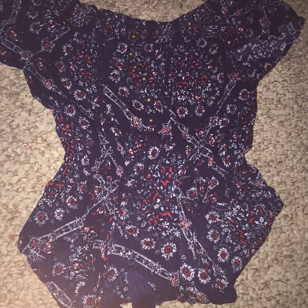Flowery Romper - Picture 3 of 3
